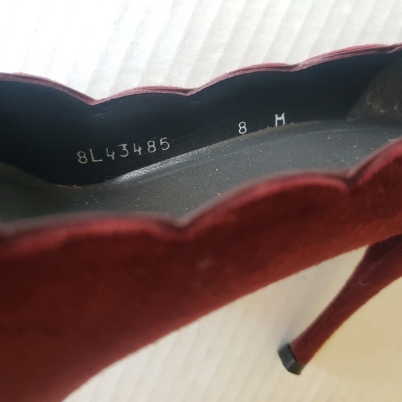 STUART WEIZTMAN BURGUNDY SUEDE PUMP HEEL SHOE SIZE 8M - Picture 11 of 15